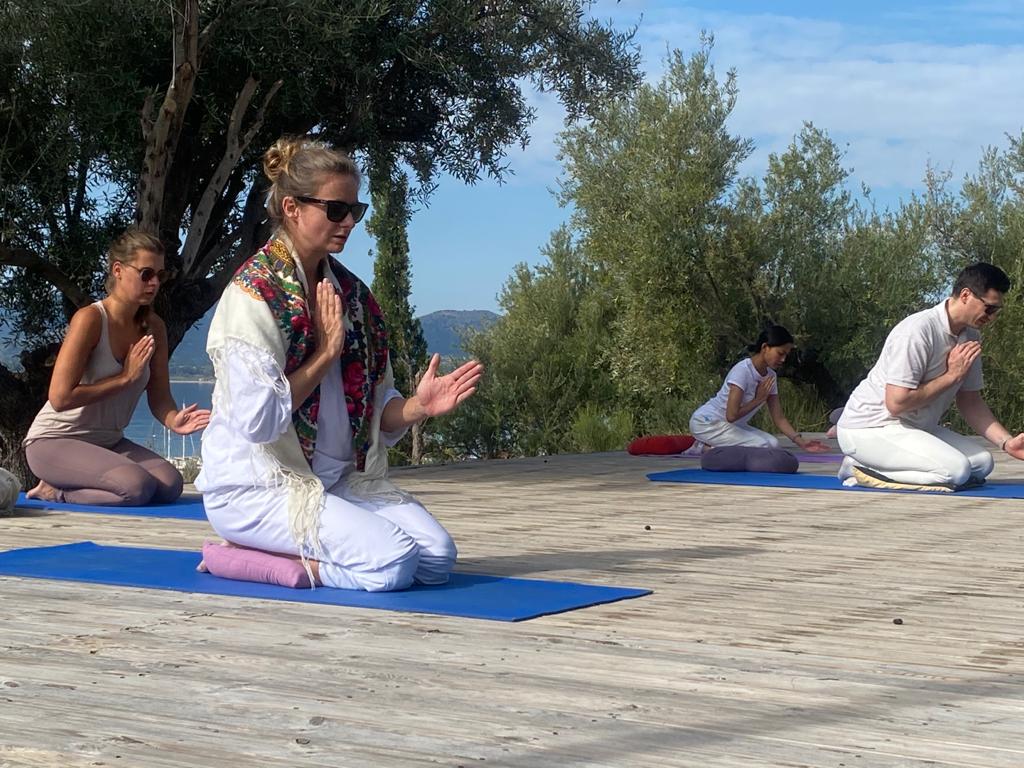 meditation deck Paleros Greece - vipassana