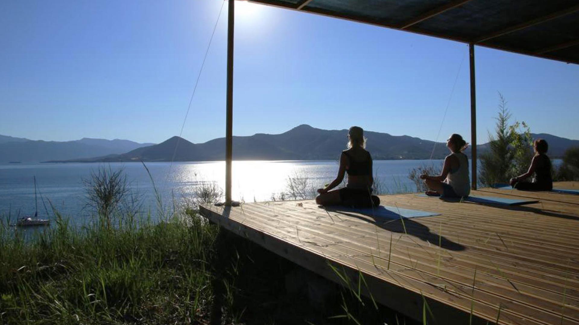 Vipassana retreat Greece Ellas meditation deck